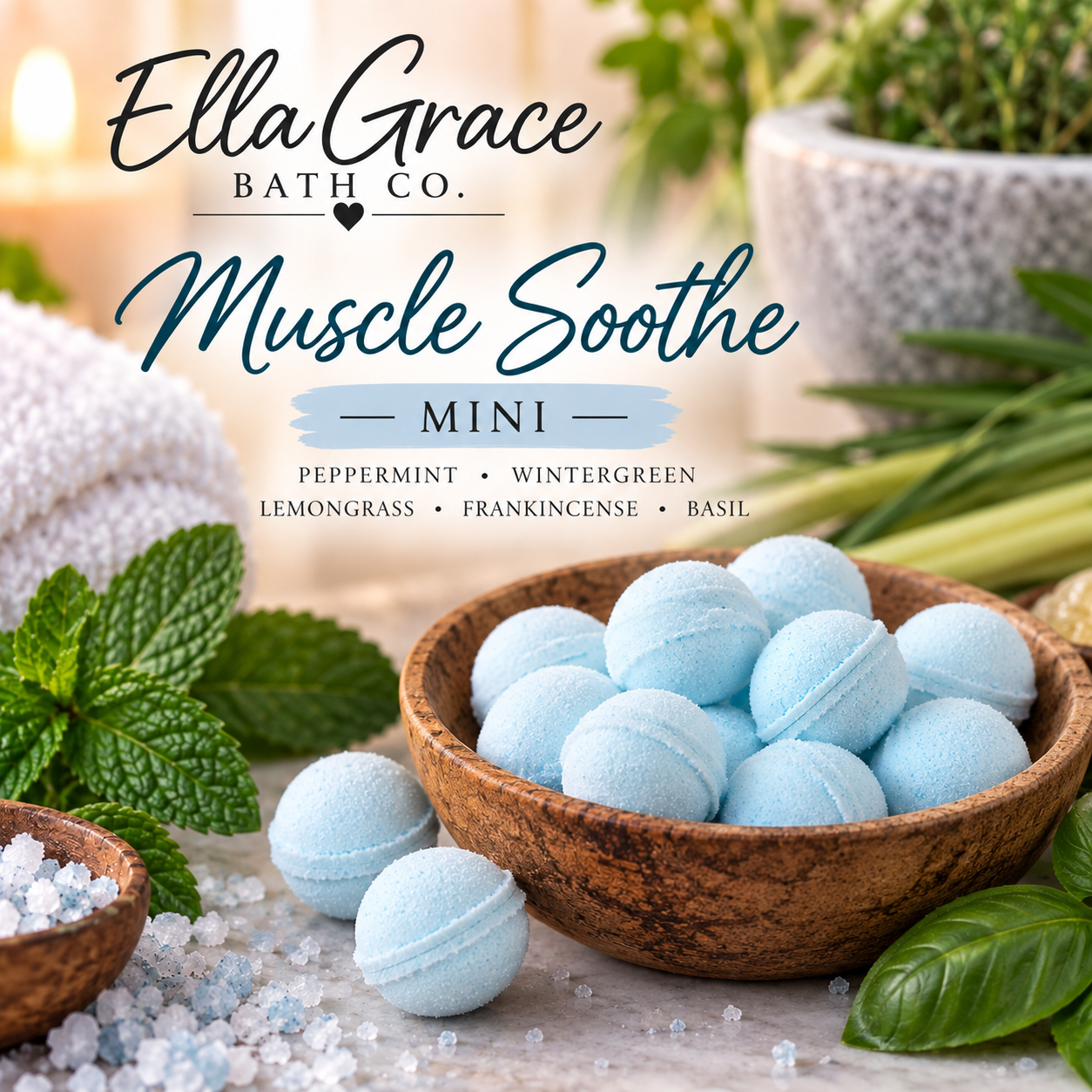Muscle Soothe Bath Bomb — Mini 10-Pack