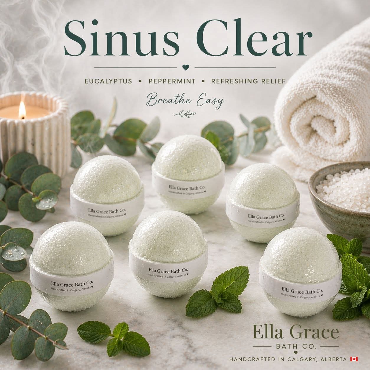 Sinus Clear Bath Bomb — Large