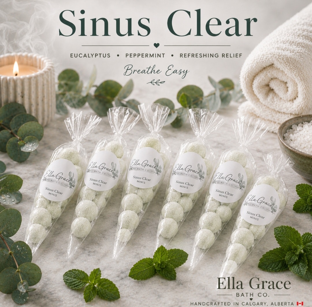 Sinus Clear Bath Bomb — Mini 10-Pack